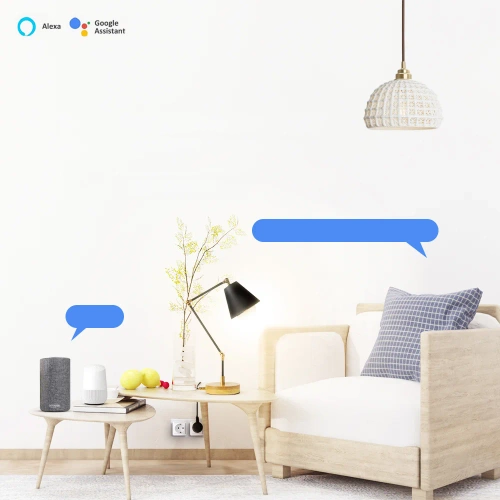 Intelligente WLAN-Steckdose | Kompatibel mit Google Assistant und Amazon Alexa | Steuerung über Smart Life oder Tuya Smart | Typ Schuko | Wattmeter, Zeitschaltuhr | SM-P16