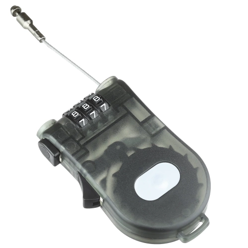 Fahrrad-Zahlenschloss mit flexibler Kabelschlaufe | 110 cm | Universelles Fahrradschloss mit 3-stelligem Zahlencode, kompakt, mit aufrollbarem Kabel | BLC-565