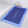 Badematte | Schnelltrocknender Badteppich | Rutschfester Badteppich | GZN-640-BLUE