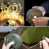 Multifunktionale LED Campinglampe mit 10 m Lichterkette, Powerbank und Magnet | Wasserdichte Lampe mit eingebautem 2000 mAh Akku 5 Leuchtmodi | KQ-5004
