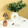 Kabellose Nachtlampe mit eingebautem 2000 mAh Akku | Moderne Tischlampe mit einstellbarer Leistung und Lichtfarbe | YG-D020-Kupfer