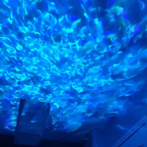 LED-Stimmungsleuchte stehend | Projektor Sonnenuntergang | Leuchte mit austauschbaren farbigen Einsätzen | schwarz | RB-C150-Black