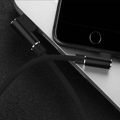 Micro-USB 2M | Winkel-USB-Ladekabel für Telefon | Quick Charge 3.0 2.4A | AM30
