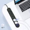 Steckdosenleiste 5 m | 5 Steckdosen + 3x USB | schwarz | LH-F05U