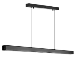 LED-Pendelleuchte, rechteckig, modern | 100x20 cm, 40 W, Fernbedienung | schwarz | SX41-100CM-40W-BK
