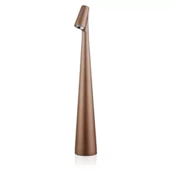 Tischlampe 33,5cm | Kabellose Nachtlampe mit eingebautem Akku | Lampe mit Touch-Steuerung | HMS-355-BROWN