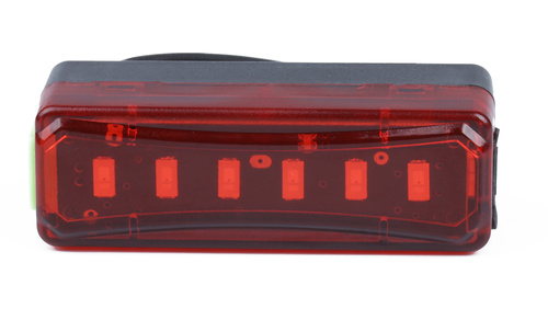 LED-Fahrrad-Rücklicht | 6 Dioden, 4 Leuchtmodi, 300lm, integrierter Akku | BL069