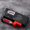 Batterietester | analoges Voltmeter | universeller Tester für Batterien und Akkus | schwarz | BT-168-BLACK