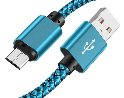 Micro USB 1M | Nylonkabel für Telefon Quick Charge 3.0 2A | C06