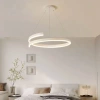 Moderne Pendelleuchte 50 cm | Spiral LED Lampe 50W | RLO-50CM-50W-W