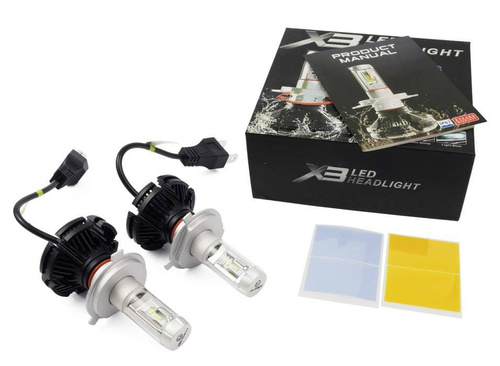 LED Scheinwerferlampen H4 X3 ZES 50W 12000 lm | 2 Stück