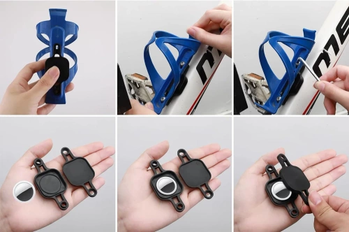 Fahrradhalterung für AirTag | Halterung für Ortungsgerät | BAT-463-black