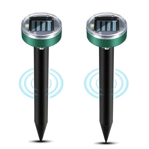 Schädlingsvertreiber | Solar-Maulwurfschreck für Wühlmäuse, Maulwürfe und andere Schädlinge | YQJ-1203-BLACK