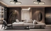 Moderne Deckenleuchte | Plafon | LED | Schwarz | RLC-C28W-B