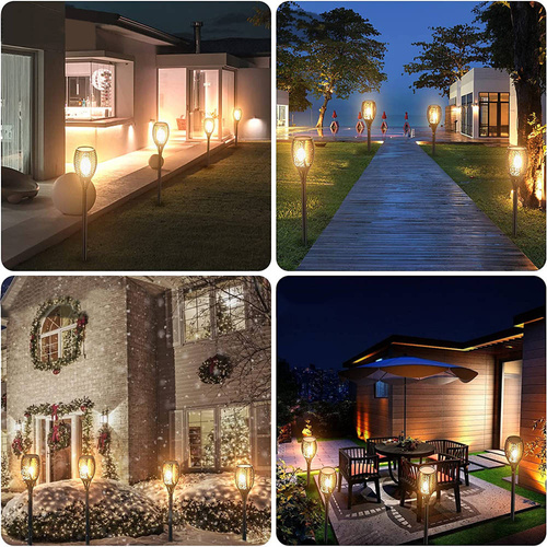 SET 6x Solar LED Fackel | Lampe 51 cm | 12 LED SMD 2835 | HYD-12LED