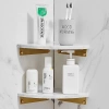 Eckregal Badezimmer | Marmor Kosmetikregal | TBD-211-WEISS