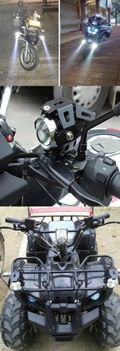 Halogen LED CREE für Motorrad | U5-Schwarz