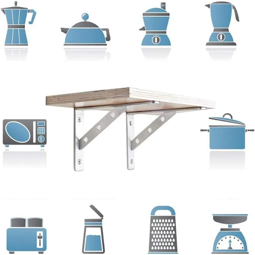 Regalhalterung | Regalträger-Set | FV-A20CM-SILVER
