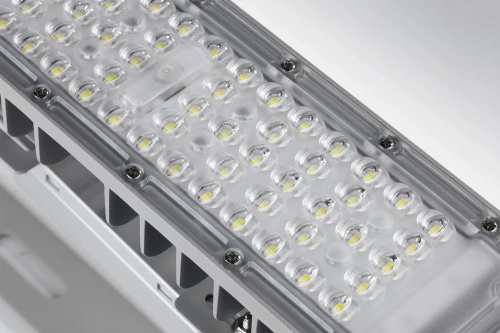 Professionelle 500W LED-Halogenlampe | Starkes Licht für Sporthallen, Fabriken, Zuhause | Aluminiumlampe | Strahler mit verstellbarem Griff | TMN-500W-SILVER