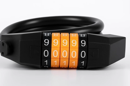 Fahrradschloss mit 5-stelligem Zahlencode | flexible Kabelschlaufe 100 cm | BLC0563