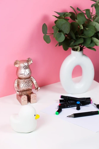 Nachtlampe für Kinder in Entenform | Silikonlampe mit zwei Beleuchtungsmodi | XYD-120-WEISS