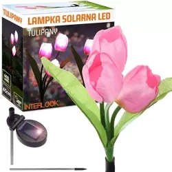 Solarblume | Solar-LED-Gartenlaterne Tulpe | 65 cm, 600 mAh | FLD-40-PINK