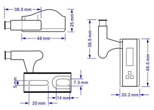 Innenbeleuchtung für Schränke, Kleiderschränke, Schränke mit GP 23A Batterie | D206 + Batterie