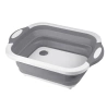Faltbare Abfluss-Schüssel | Camping-Schüssel | Schneidebrett-Schüssel | ZXS-398-GREY