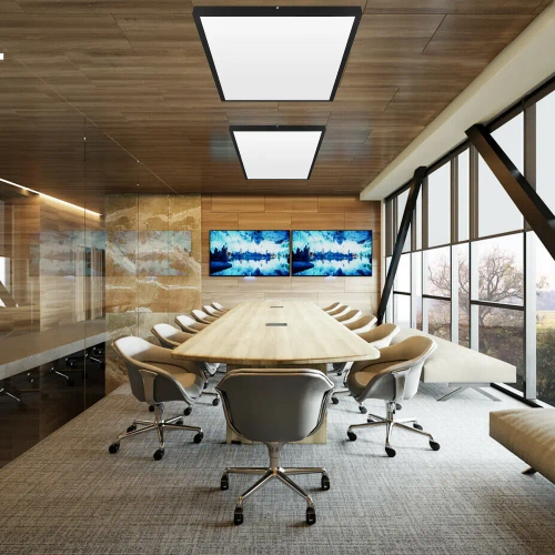LED-Deckenpanel | Aufputz-Plafond 120x60cm | 120W, 12000lm | Schwarz
