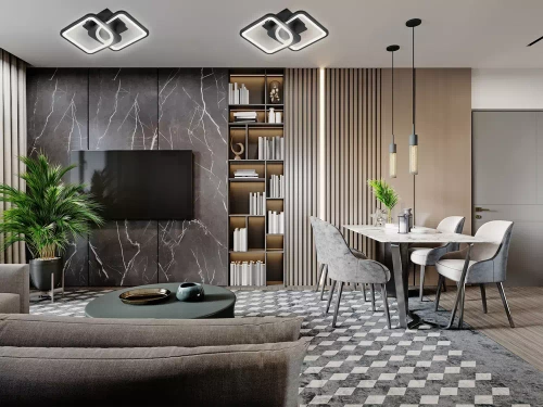 Moderne Deckenleuchte mit variabler Lichtfarbe | Modernes Design | RLS-N32W-B