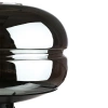 Stilvolle Nachttischlampe mit Glaslampenschirm | Moderne Glas-Tischlampe | BH-233-SCHWARZ