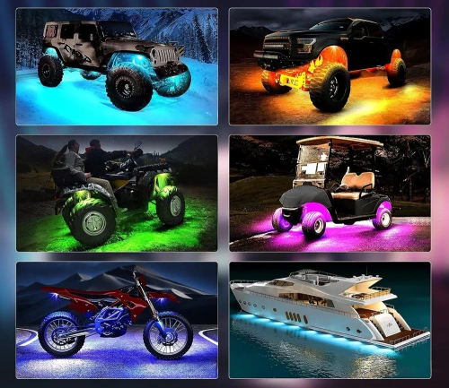 Autolampen | RGB-LED | 8 Stück