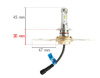 LED H4 Scheinwerferlampen ZES Zdatt | 100W 12000lm | 2 Stück