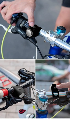 Elektrische Fahrradklingel 120dB | Laute Hupe für Fahrrad, Motorrad 6 Klangmodi | GJLB-125
