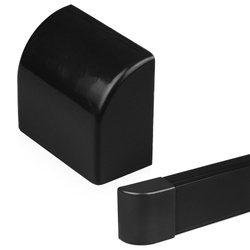 Endstück für Abdeckleiste 40x20mm | schwarz | CDT-01