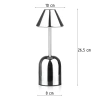 Kabellose Nachtlampe mit eingebautem 2000 mAh Akku | Moderne Tischlampe mit einstellbarer Leistung und Lichtfarbe | YG-D020-Silber