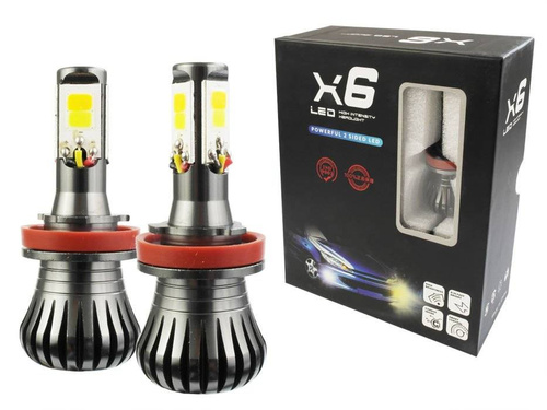LED-Scheinwerferlampe | H9 H11 | COB | Dual Color | Set