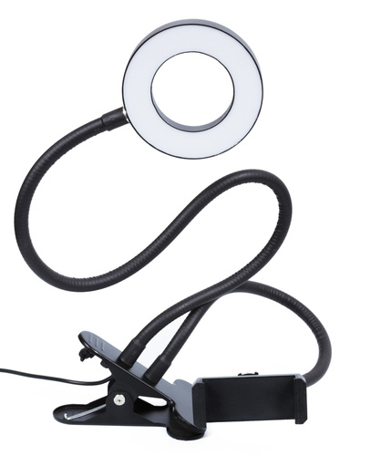LED-Ringleuchte | 30 W, flexibler Schwanenhals | für Make-up, Videokonferenzen | SENY-3.5IN