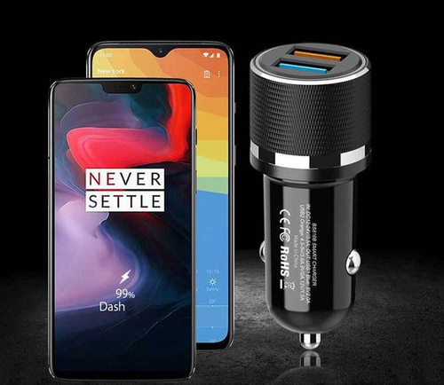 Ladegerät für Auto | kompatibel mit Dash Charge, VOOC 4.0 und 3.0 | schwarz | WC7W-Black