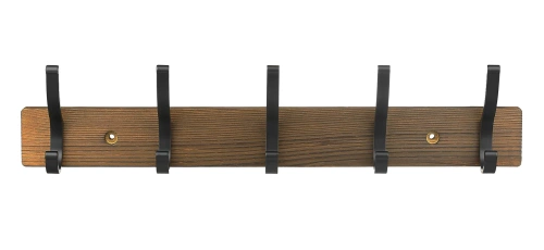 Wandgarderobe aus Holz | 10 Haken | 50 cm | HG-50CM-WOOD