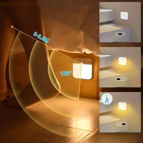 LED-Möbelleuchte mit Bewegungsmelder | kabellose Leuchte mit Dämmerungssensor, magnetisch, integrierter Akku | weiß | C4765-WHITE