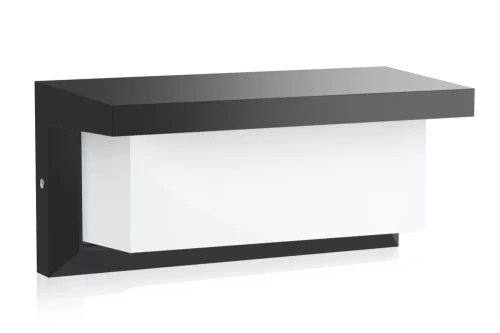 LED-Gartenwandleuchte mit integriertem Bewegungs- und Dämmerungssensor | 12 W, 1.200 lm, IP65 | TYD-S18W-B