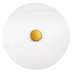 Runde Wandleuchte ⌀35 cm | Moderne Wandleuchte mit geriffeltem Schirm | WLB-D350