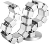 Kabel- und Drahtabdeckung 1,3m | Vertikaler Kabelkanal | Silber | QN-1501