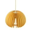 Holz Pendelleuchte im Boho-Stil | Deckenleuchte für E27 | Dekorativer Lampenschirm aus Holz | skandinavisches Design | YG-XD004-WOOD