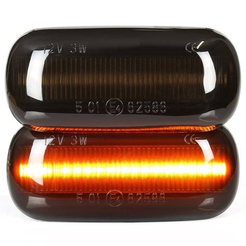 LED-Seitenblinker | Rauchglasabdeckung | statisch | AUDI A3 und S3 8P, A4 und S4 und RS4 B6 B7 B8, A6 und S6 und RS6 C5 C6 | PL1812CB12