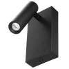 Wandlampe | Wandleuchte mit beweglichem Reflektor | Moderne Aluminiumlampe | WLV-176-3W-B