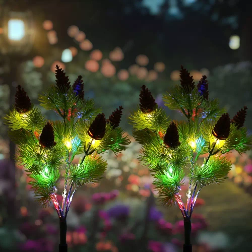 Solarblume | Solar-LED-Gartenlaterne Kiefer | 63 cm, 600 mAh | FLD-30-C