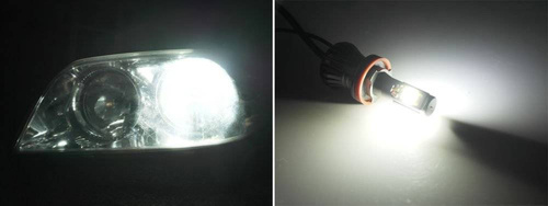 Ein Satz COB H9 H11 DUAL COLOR JDM LED-Lampen