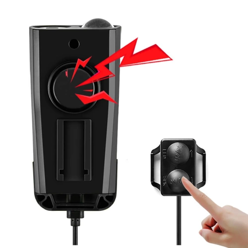 LED-Fahrradbeleuchtung 3-in-1 | 800 lm | mit Hupe und Fahrradtacho | schwarz | BK-H1920